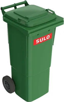 Produktbild von 60 Liter Sulo Mülltonne, Mülleimer, Abfalltonne, Großmüllbehälter grün