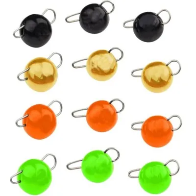 Produktbild von Trout Master Tungsten Bottom Jigs - 3 Tungstenköpfe, Gewicht / Farbe:1g / Gold