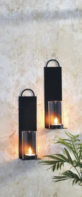 Produktbild von 2er Set Wandkerzenhalter Kerzenhalter Teelichthalter Windlicht Deko
