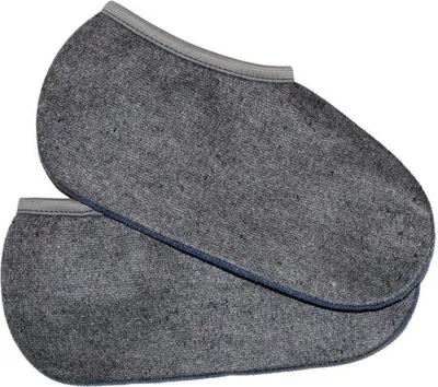 Tobeni 2 Paar Stiefel Socken sogenannte Roßhaarsocken Grau Made in Germany