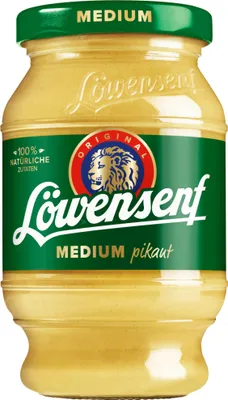 Produktbild von Original Löwensenf Medium (250ml Glas) + usy Block