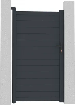 Produktbild von Gartentor aus Aluminium "Marc" - 101,2 x 180,9 cm - Grau