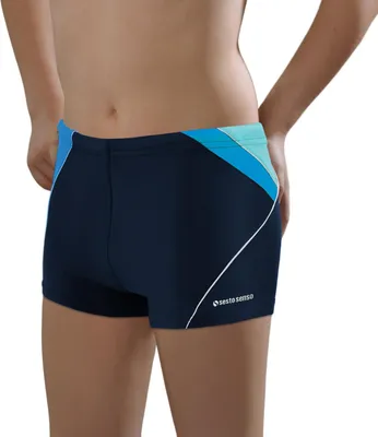 Produktbild von Sesto Senso Jungen Badehose – eng anliegende Schwimmshorts BD 632 – Schwimmhose Kinder 12 Jahre 152 – Dunkelblau
