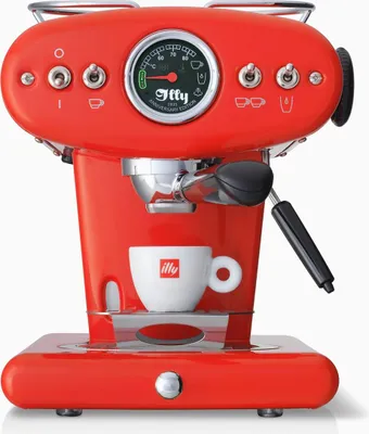 Produktbild von illy X1 Anniversary Maschine fьr gemahlenen Kaffee und E.S.E.-Pads (rot)