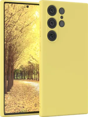 Produktbild von EAZY CASE - TPU Hülle für Samsung Galaxy S23 Ultra, TPU Case stoßfeste Handyhülle, weiches Cover mit Kameraschutz, Silikonhülle in Gelb