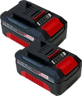 Produktbild von Einhell 2x Power X-Change Akku 18 V 4,0 Ah Li-Ion ( 2x 4511396 ) mit Ladestandanzeige