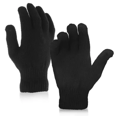 Produktbild von Winter Touchscreen Handschuhe Warme Fingerhandschuhe für Damen und Herren Schwarz