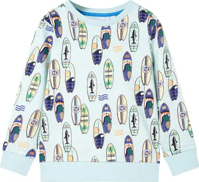 Produktbild von Kinder-Sweatshirt Hellblau Melange 140