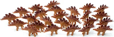 Produktbild von 25x Glücks-Minis Set Kinder Tierfiguren Aufstellfiguren Stegosaurus Dino Dinos
