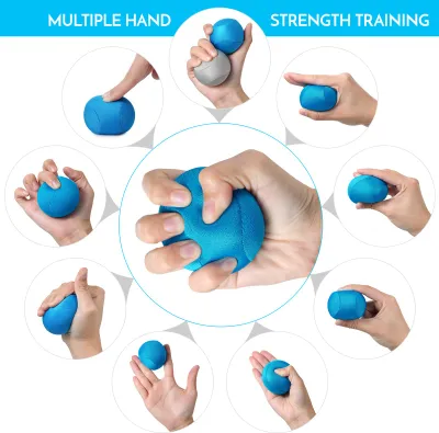 Produktbild von 3 Stück Handtrainer-Bälle, Fingerball für Stressabbau, Krafttraining