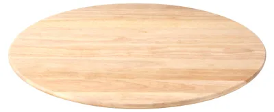 Produktbild von Continenta Drehplatte aus Gummibaumholz Servierplatte Drehbrett Drehteller Käseplatte