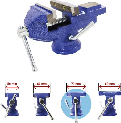 Produktbild von Bituxx Schraubstock Tischschraubstock Drehbar 360 Grad 70 mm MS-19693
