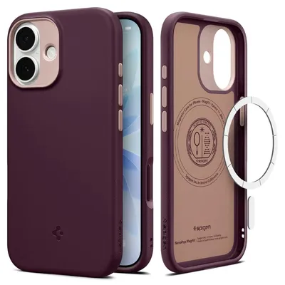 Obrázok produktu pre Spigen ACS10365, Tvrdé puzdro, Apple, iPhone 17, 16 cm (6.3"), Burgundsko