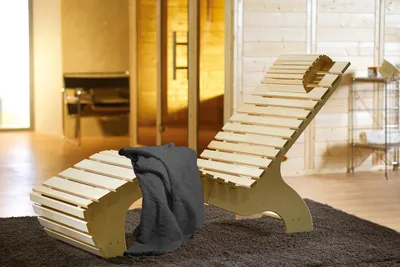 Produktbild von weka Komfort-Wellnessliege inkl. Saunahandtuch x B x T x H x 64 x 165 x 94