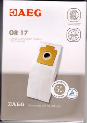Produktbild von AEG Electrolux 5 Staubsaugerbeutel Gr. 17 + 1 Motorfilter für Vampyrette 2.0 - Nr.: 9002564467