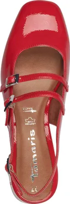 Produktbild von Tamaris Damen Pumps Slingback Riemchenpumps mit Karree Form 1-29510-44, Größe:38 EU, Farbe:Rot