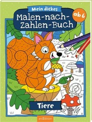 Immagine prodotto di Mein dickes Malen-nach-Zahlen-Buch - Tiere
