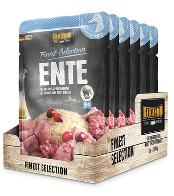Produktbild von BELCANDO® Ente mit Reis & Preiselbeeren 6x 300g