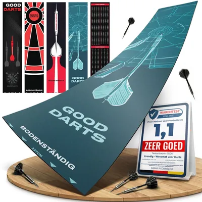 Productafbeelding van Dartmat - Dartsmat - Werplijn - Antislip - 5 designs