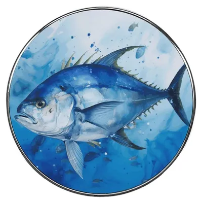 Productafbeelding van Koelkast Magneten - Blauwe Vis - Sterke Magnetische Stickers