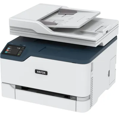 Produktbild von Xerox C235 A4 22 Seiten/Min. Kopie/Druck/Scan/Fax Wireless PS3 PCL5e/6 Automatischer Vorlageneinzug 2 Behälter Gesamt 251 Blatt, Laser, Farbdruck, 600 x 600 DPI, A4, Direktdruck, Blau, Weiß