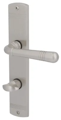 Produktbild von Langschildgarnitur für Bad-WC-Türen, inkl. WC-Riegel