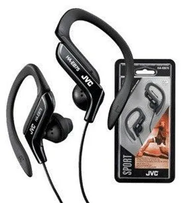Image de Ecouteurs clip Sport ajustables finition noire JVC HA-EB75-B-E