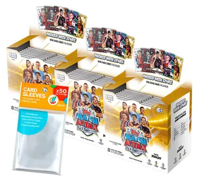 Obrázek produktu pro Sada karet UCC Match Attax Champions League 2026/27 – 3 balení (108 karet) + exkluzivní obaly pro sbírání