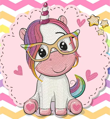 Produktbild von Dotzies Diamond Painting - Süßes Einhorn