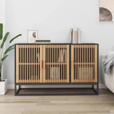 Produktbild von CLORIS Sideboard Schwarz 105x30x65 cm Holzwerkstoff - Kommoden 1836