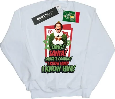 Produktbild von Elf - "OMG Santa" Sweatshirt für Damen BI4961 (M) (Weiß)