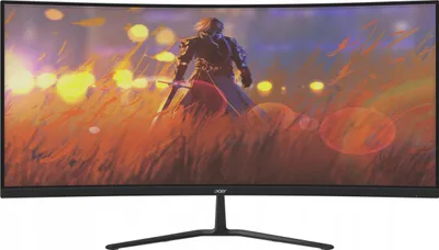 Zdjęcie produktu dla Acer ED340CUR X0, 86,4 cm (34"), 3440 x 1440 px, UltraWide Quad HD, LCD, 1 ms, Czarny