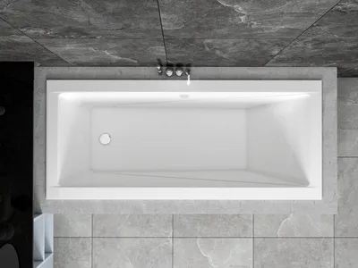 Produktbild von Badewanne Rechteck Wanne Acrylwanne 180x80 Modern Slim