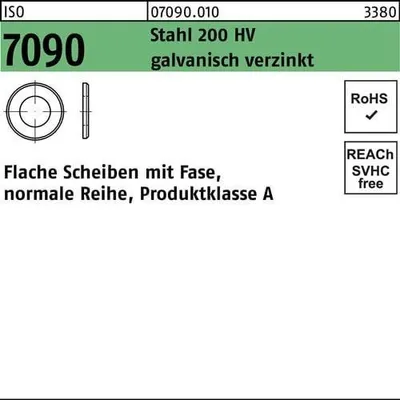 Produktbild von Reyher  Scheiben ISO 7090 39 (42x72x6 ) HV, vz (25 Stück)