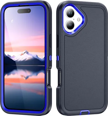 Produktbild von Mobigear Rugged iPhone 17 Hülle Hardcase Backcover Stoßfest - Blau