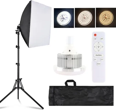 Produktbild von Profesionální přenosné fotografické studio - LED světelný box se softboxem a světelným stojanem