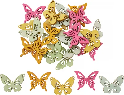 Produktbild von Streuteile Schmetterling "Bailee", 2 cm, 25 Stück