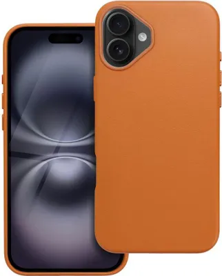 Immagine prodotto di COVER MAG IN PELLE compatibile con MagSafe per IPHONE 16 Plus arancione