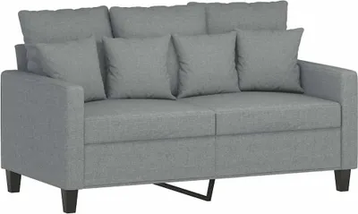 Obrázok produktu pre vidaXL 2-miestna pohovka Svetlo šedá 120 cm látka