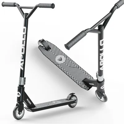 Zdjęcie produktu dla Apollo Hulajnoga stunt – Genius Pro 4.0 wytrzymała hulajnoga dla dzieci z łożyskami ABEC 9 - czarny/srebrny