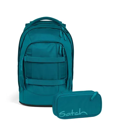 Produktbild von Satch Schulrucksack-Set PACK Deep Petrol 2-teilig, inkl. Mäppchen