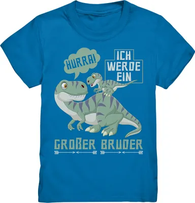 Produktbild von Dino Großer Bruder T-Shirt – Royal Blue / 134/146 (9-11)