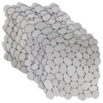 Immagine prodotto di vidaXL, piastrelle in pietra bianca, 30 x 30 cm