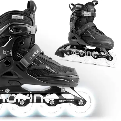 Produktbild von Inlineskates MOVINO CRUZER B3 leuchtende LED-Rollen ABEC9 Aluminium