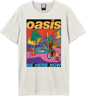 Produktbild von Amplified - "Be Here Now" T-Shirt für Herren/Damen Uni GD2175 (M) (Altweiß)
