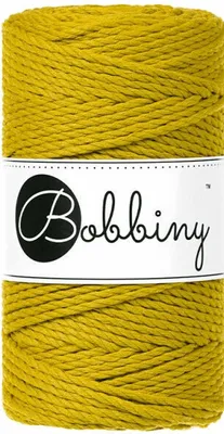 Zdjęcie produktu dla Bobbiny 3PLY Macramé Rope 3 mm 100 m Spicy Yellow Sznurek
