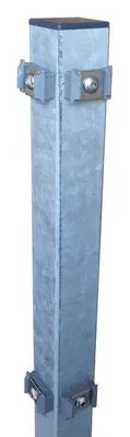 Produktbild von Stahl Eckpfosten 60 x 60 mm für Zaunhöhe inkl. Halter