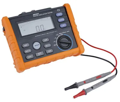 Isolationswiderstandstester MS5203, 50-1000V, Digital- und Analogdisplay