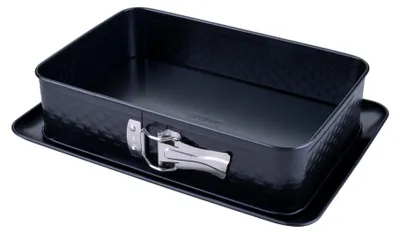 Productafbeelding van Zenker Rechthoekige springvorm Beloved+, 28x18 cm. Ideaal voor speciale gelegenheden, gemaakt van stevig staal