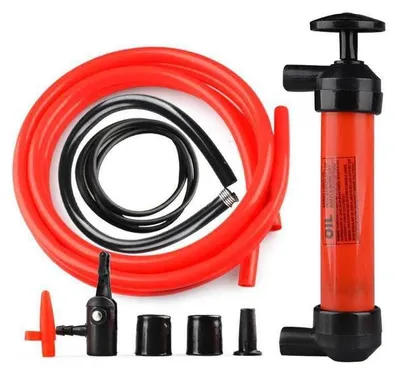 Imagen del producto de Bomba manual para extracción de líquidos, con 3 mangueras, para diésel y gasolina